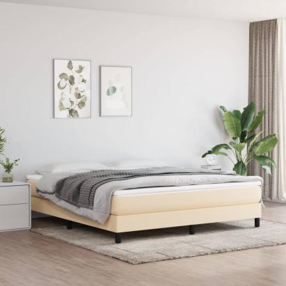 Saltea cu arcuri buzunar, fermitate medie, crem, 160x200x20 cm, textil GartenMobel Dekor