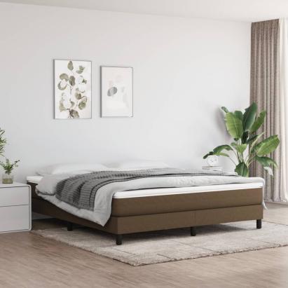 Saltea cu arcuri buzunar, fermitate medie, maro închis, 180x200x20 cm, textil GartenMobel Dekor