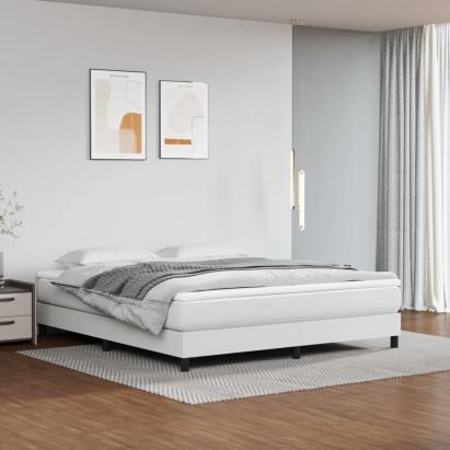 Saltea cu arcuri buzunar, fermitate medie, alb, 180x200x20 cm, piele ecologică GartenMobel Dekor