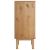 Dulap cu sertar "OTTA", maro/gri, 45x39x90cm, lemn masiv pin GartenMobel Dekor
