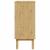 Dulap cu sertar OTTA, maro/alb, 76,5x39,5x90 cm, lemn masiv pin GartenMobel Dekor