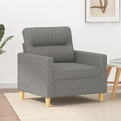 Fotoliu canapea, gri închis, 60 cm, material textil GartenMobel Dekor
