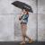 Umbrelă pliabilă automată inSPORTline Umbrello II, neagră