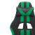 Scaun de gaming pivotant, negru și verde, piele ecologică GartenMobel Dekor