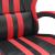 Scaun de gaming pivotant/suport picioare negru/roșu piele eco GartenMobel Dekor
