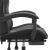 Scaun de gaming pivotant/suport picioare negru/gri piele eco GartenMobel Dekor