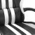 Scaun gaming pivotant/suport picioare negru/alb piele eco GartenMobel Dekor