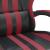Scaun gaming pivotant/suport picioare negru/roșu vin piele eco GartenMobel Dekor