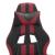 Scaun gaming pivotant/suport picioare negru/roșu vin piele eco GartenMobel Dekor
