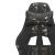 Scaun de gaming cu suport picioare negru/camuflaj piele eco GartenMobel Dekor