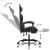 Scaun de gaming cu suport picioare negru/camuflaj piele eco GartenMobel Dekor