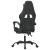 Scaun de gaming cu suport picioare negru/camuflaj piele eco GartenMobel Dekor
