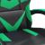 Scaun de gaming pivotant, negru și verde, piele ecologică GartenMobel Dekor
