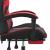 Scaun de gaming pivotant/suport picioare negru/roșu piele eco GartenMobel Dekor