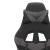 Scaun de gaming pivotant/suport picioare negru/gri piele eco GartenMobel Dekor