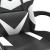 Scaun gaming pivotant/suport picioare negru/alb piele eco GartenMobel Dekor