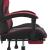 Scaun gaming pivotant/suport picioare negru/roșu vin piele eco GartenMobel Dekor