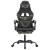 Scaun de gaming cu suport picioare negru/camuflaj piele eco GartenMobel Dekor