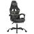 Scaun de gaming cu suport picioare negru/camuflaj piele eco GartenMobel Dekor