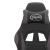 Scaun de gaming pivotant/suport picioare negru/gri piele eco GartenMobel Dekor