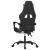 Scaun gaming pivotant/suport picioare negru/alb piele eco GartenMobel Dekor
