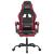 Scaun gaming pivotant/suport picioare negru/roșu vin piele eco GartenMobel Dekor