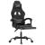 Scaun de gaming pivotant/suport picioare negru piele ecologică GartenMobel Dekor