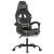 Scaun de gaming cu suport picioare negru/camuflaj piele eco GartenMobel Dekor