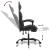 Scaun de gaming cu suport picioare negru/camuflaj piele eco GartenMobel Dekor