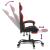 Scaun de gaming pivotant/suport picioare negru/roșu piele eco GartenMobel Dekor