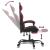 Scaun gaming pivotant/suport picioare negru/roșu vin piele eco GartenMobel Dekor