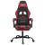Scaun gaming pivotant/suport picioare negru/roșu vin piele eco GartenMobel Dekor