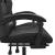 Scaun de gaming pivotant/suport picioare negru piele ecologică GartenMobel Dekor