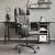Fotoliu de birou rabatabil, gri, piele ecologică GartenMobel Dekor