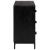 Dulap cu sertare, negru, 75x35x70 cm, lemn masiv pin GartenMobel Dekor
