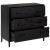 Dulap cu sertare, negru, 75x35x70 cm, lemn masiv pin GartenMobel Dekor