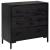 Dulap cu sertare, negru, 75x35x70 cm, lemn masiv pin GartenMobel Dekor