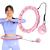 Cerc hula hoop cu greutate HMS HHW02, reglabil, 43 cm, negru