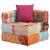 Fotoliu puf modular cu pernă, model petice, material textil GartenMobel Dekor