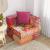 Fotoliu puf modular cu pernă, model petice, material textil GartenMobel Dekor