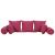 Set de perne decorative, 7 piese, roz, material textil GartenMobel Dekor