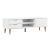 Dulap TV „MOLDE” alb, 158x40x49 cm, lemn masiv de pin GartenMobel Dekor