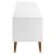 Dulap TV „MOLDE” alb, 158x40x49 cm, lemn masiv de pin GartenMobel Dekor