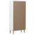 Bibliotecă „MOLDE” alb, 85x35x170,5 cm, lemn masiv de pin GartenMobel Dekor