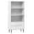 Bibliotecă „MOLDE” alb, 85x35x170,5 cm, lemn masiv de pin GartenMobel Dekor