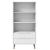 Bibliotecă „MOLDE” alb, 85x35x170,5 cm, lemn masiv de pin GartenMobel Dekor