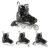 Role Reglabile 4in1 Nils Extreme LED NH10905-Negru