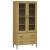 Bibliotecă cu picioare metalice OSLO, maro, 85x35x172,5 cm lemn GartenMobel Dekor