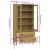 Bibliotecă cu picioare metalice OSLO, maro, 85x35x172,5 cm lemn GartenMobel Dekor