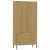 Bibliotecă cu picioare metalice OSLO, maro, 85x35x172,5 cm lemn GartenMobel Dekor